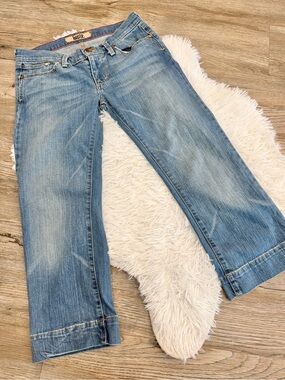 Vintage Indie Y2K Jeans Capri Cropped Low Rise 28